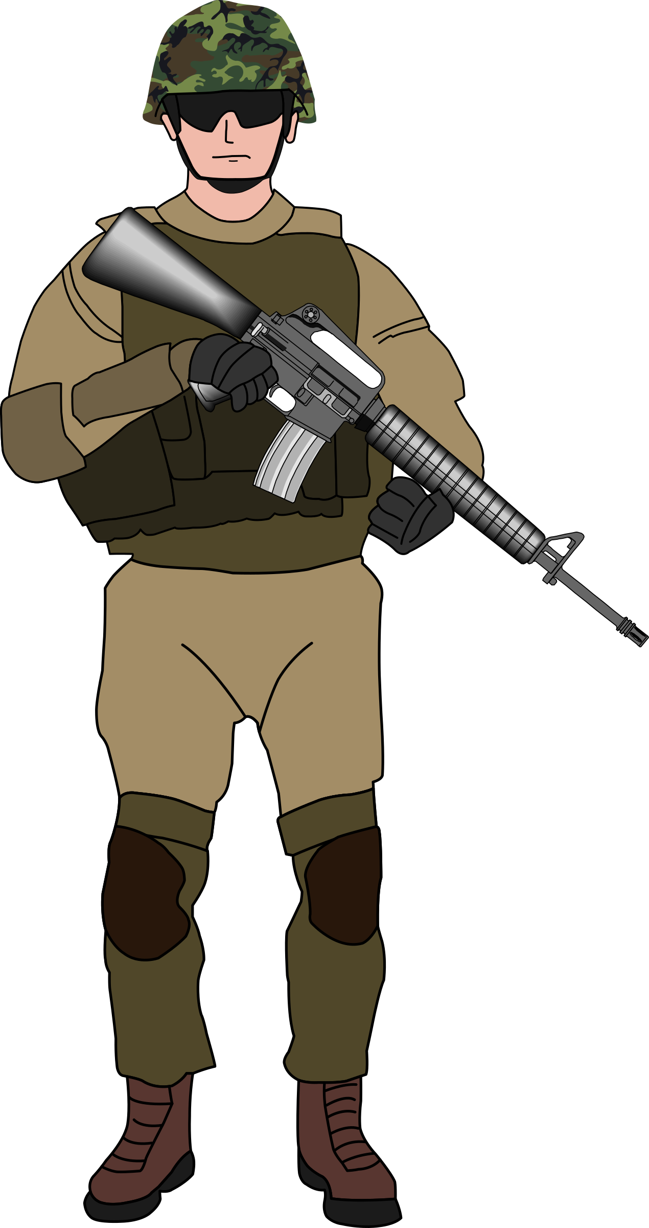 Soldier Transparent Png - Soldier Clipart (1270x2400), Png Download