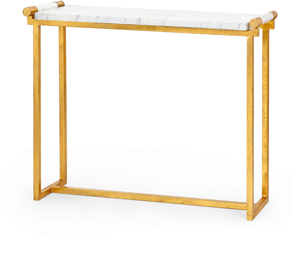 Art Deco Style Marble And Gold Leaf Console - Sofa Tables (1200x1200), Png Download
