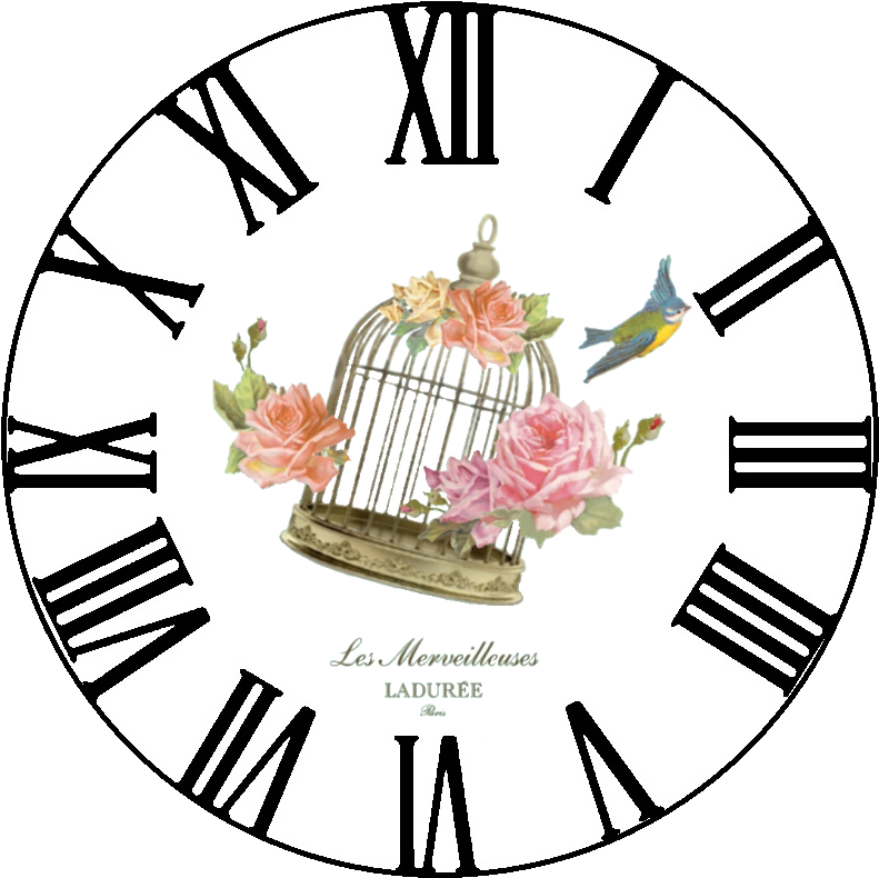 Free Vintage Clock - Caratula De Reloj Png (1000x874), Png Download