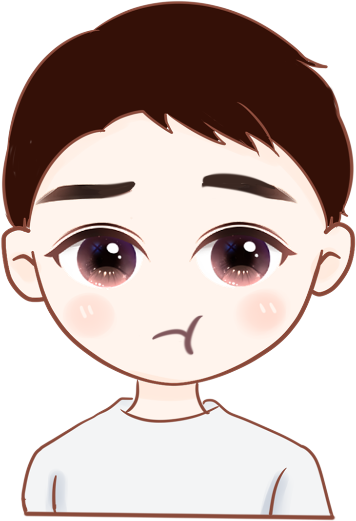 Original Cute Teenager Expression Pack Png And Psd - Cartoon (2000x2000), Png Download