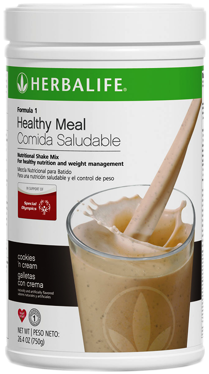 Herbalife Formula 1 Shake Any Flavor,fiber,aloe,tea, - Formula 1 Healthy Meal Nutritional Shake Mix Cookies (650x750), Png Download