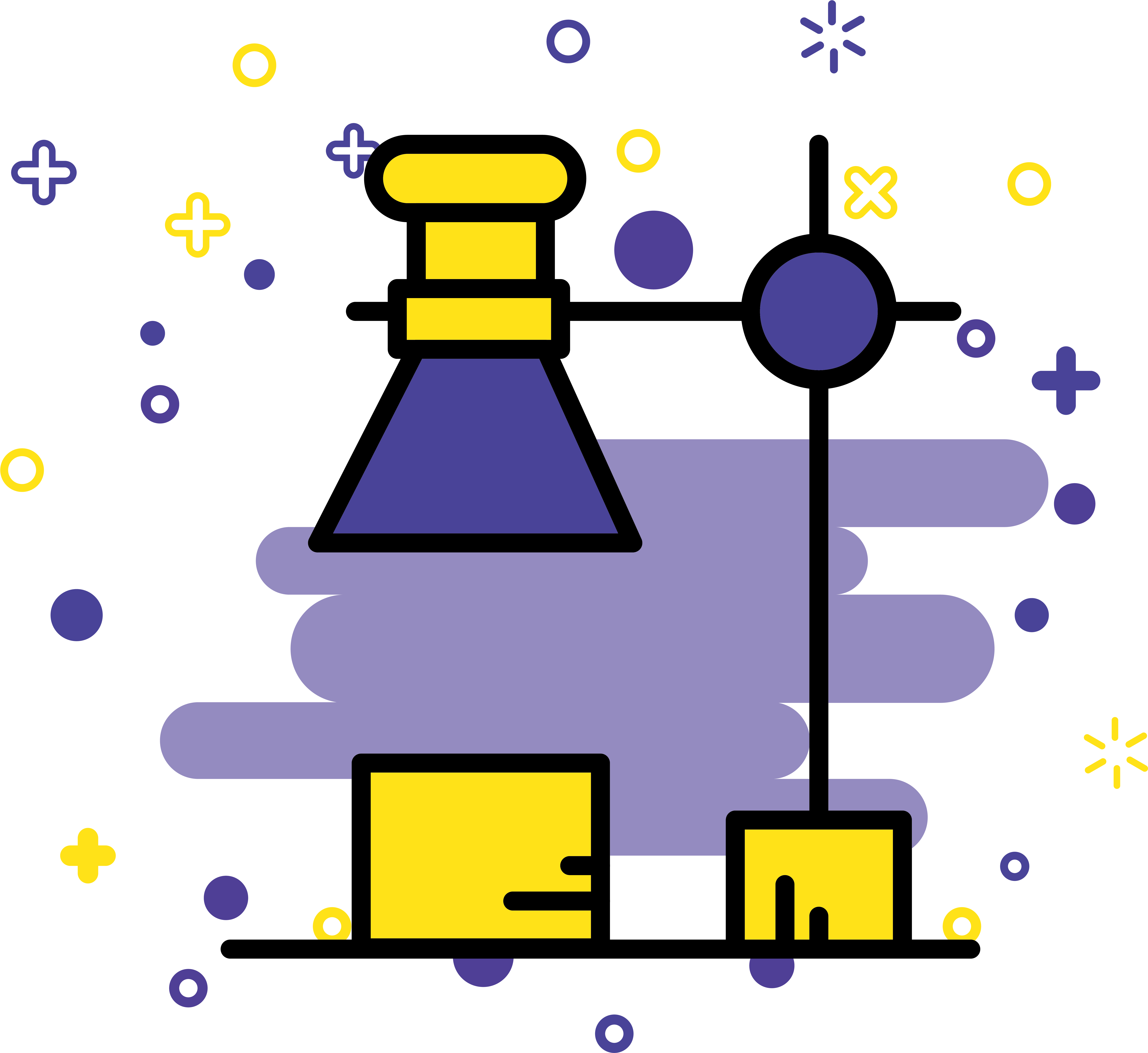 Mbe Style Student School Supplies Commercial Icon Elements (8333x8333), Png Download