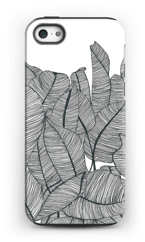 Banana Leaves Case Iphone 5/5s Tough - Mobile Phone Case (500x800), Png Download