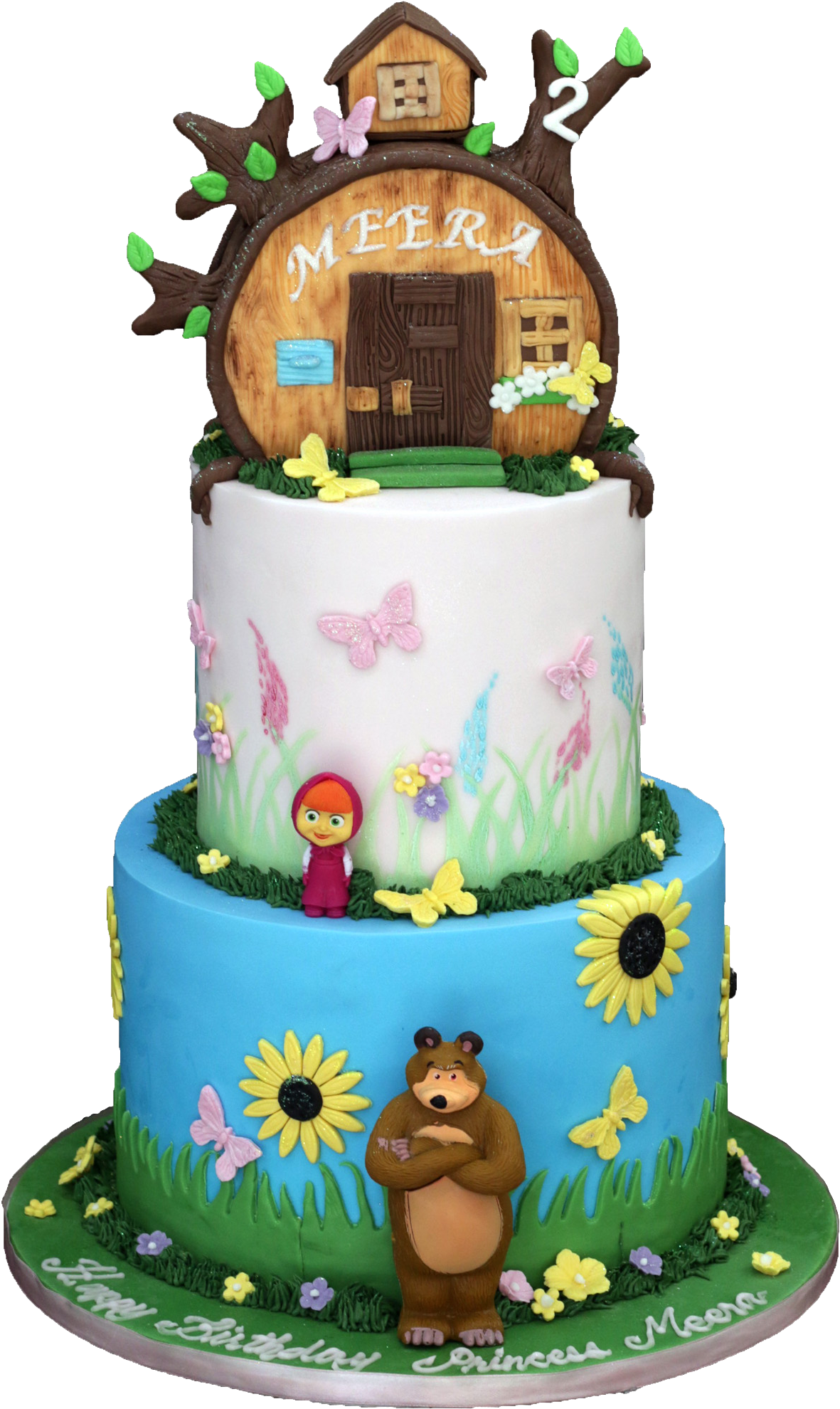 Masha & Bear Cake - Cake Decorating (1500x2100), Png Download