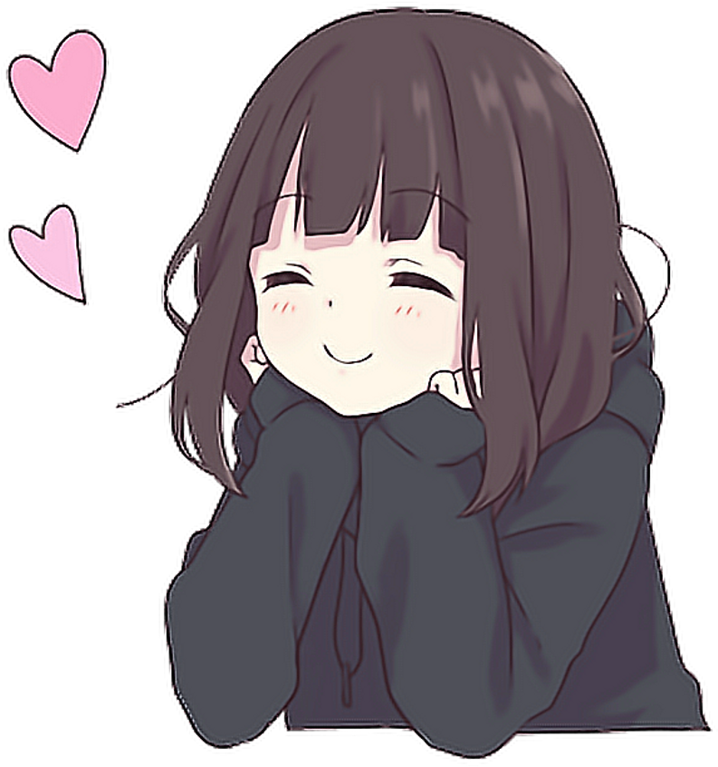 Love Sticker - Menhera 酱 表情 包 (1024x886), Png Download