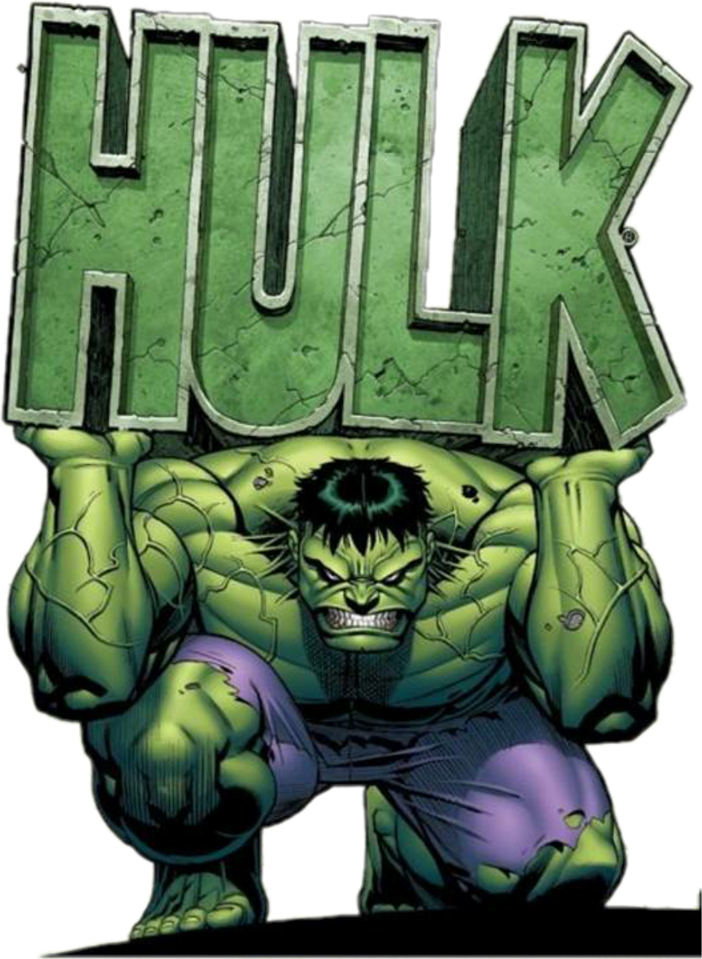 Hulk Sticker - Marvel Adventures Hulk (1024x1397), Png Download