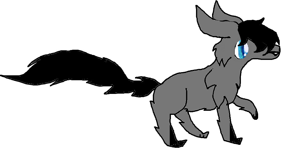 Grey Cat - Grey Cat - Cartoon (984x509), Png Download