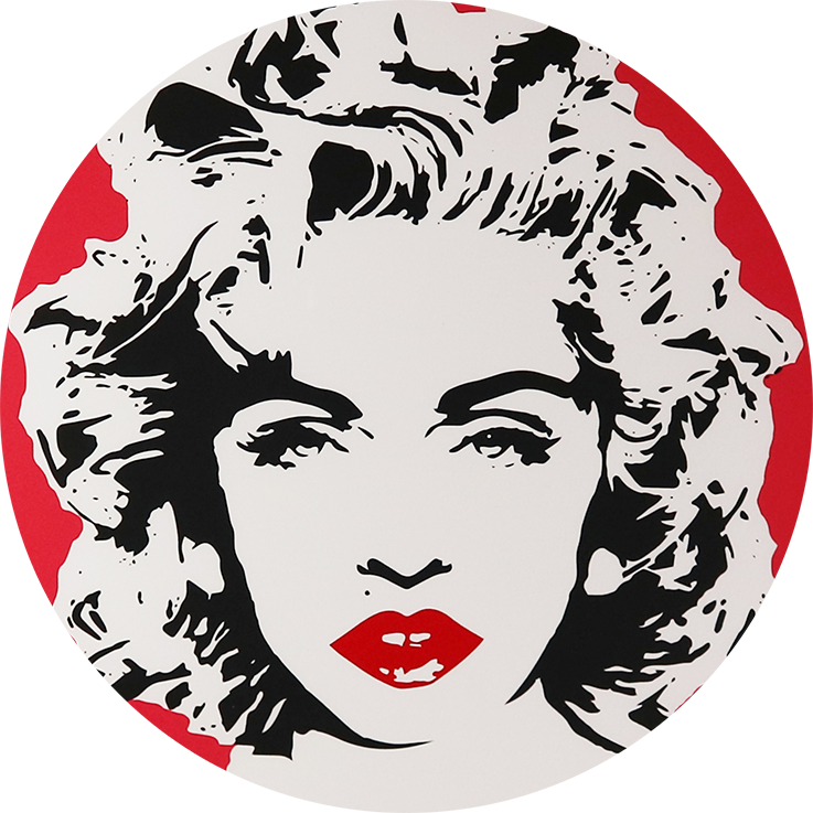 Bambi Street Artist Madonna (737x737), Png Download