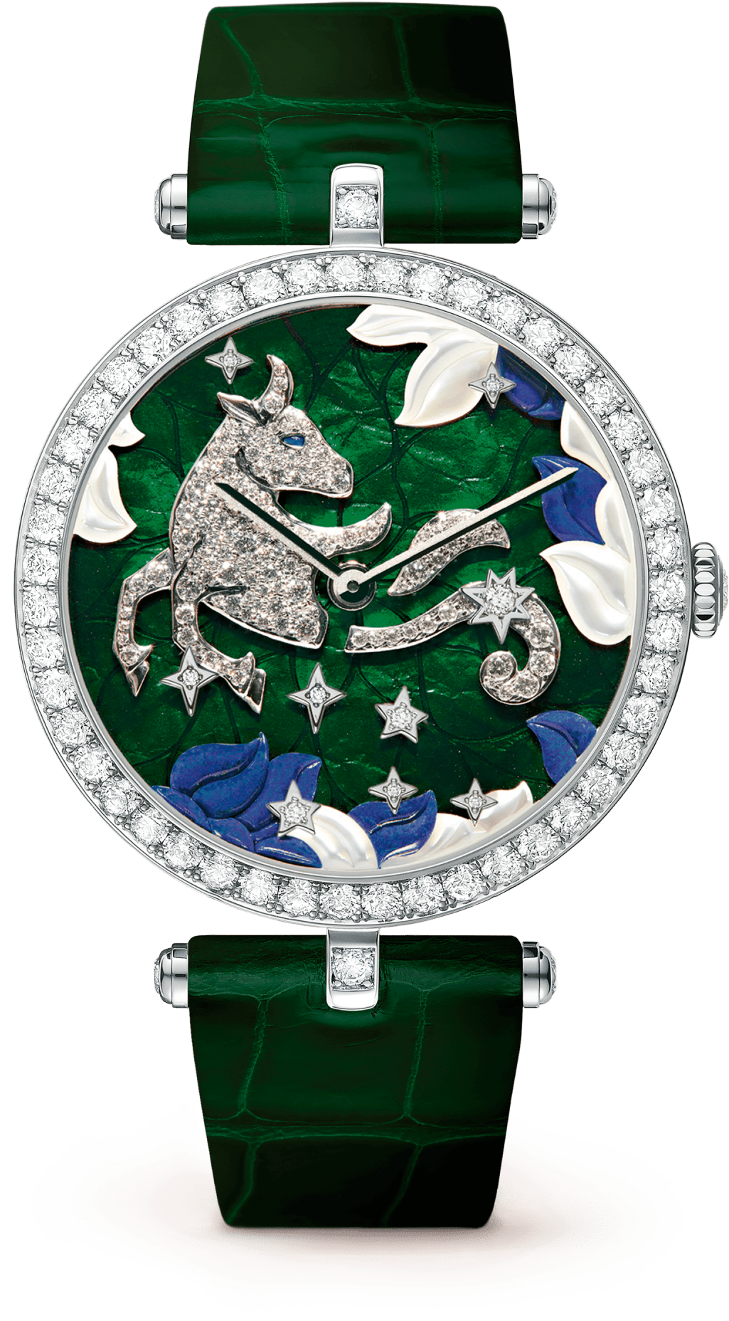 Lady Arpels Zodiac Taurus Watch - Van Cleef Zodiac Watches (2000x2000), Png Download
