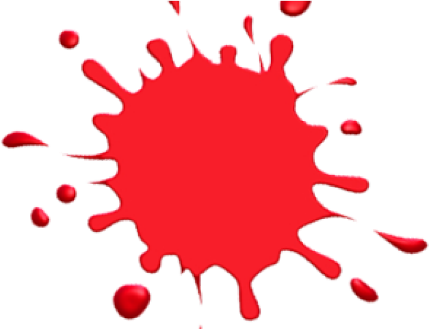 Drops Clipart Red Paint - Red Paint Splatter Png (640x480), Png Download