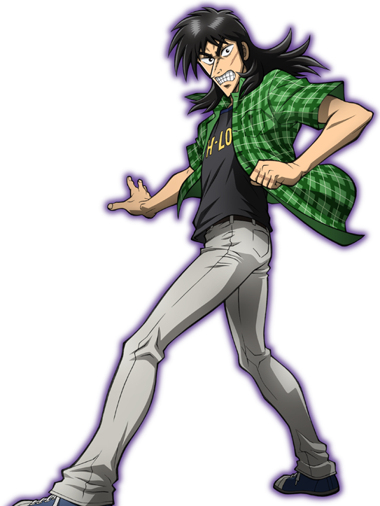 Kaiji Pngs From The Pachinko Website - Cartoon (543x723), Png Download
