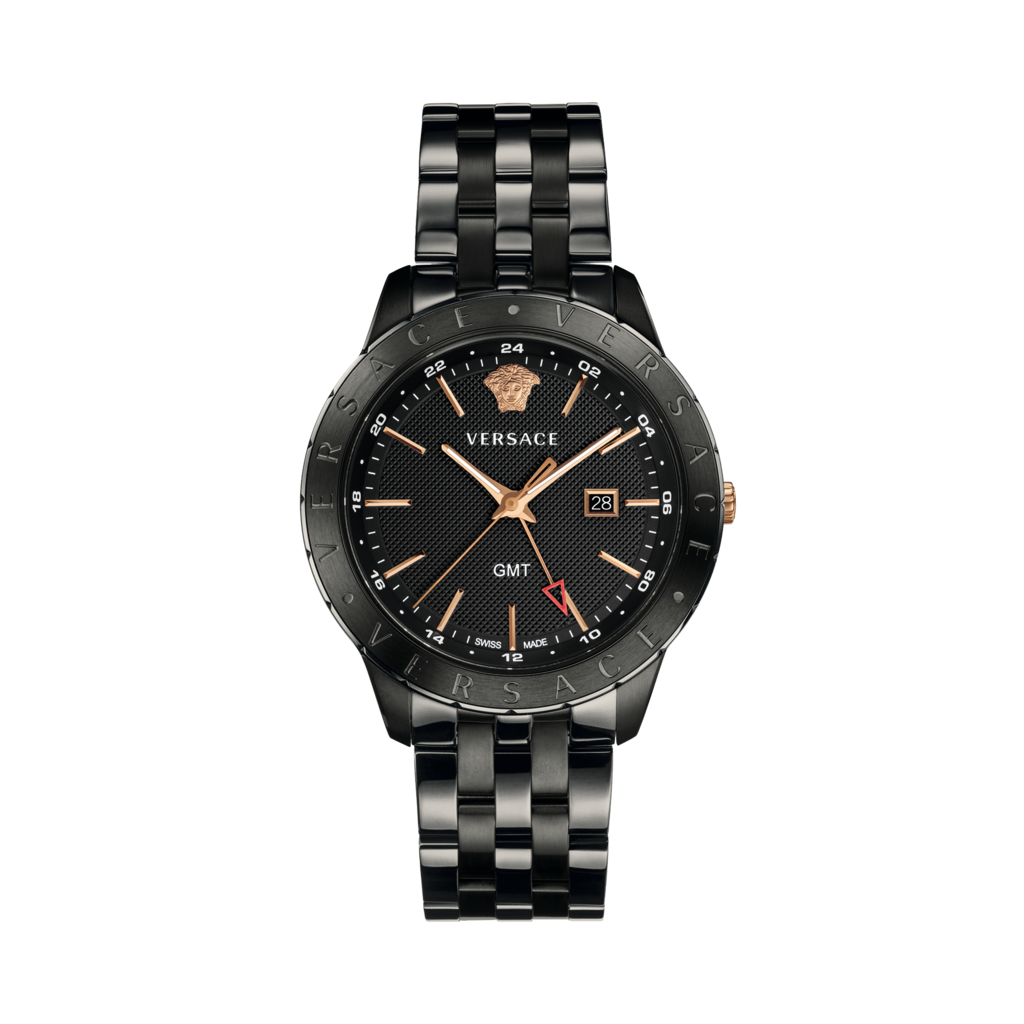 Black Metal Univers Watch - Versace Black Metal Univers Watch (1024x1024), Png Download