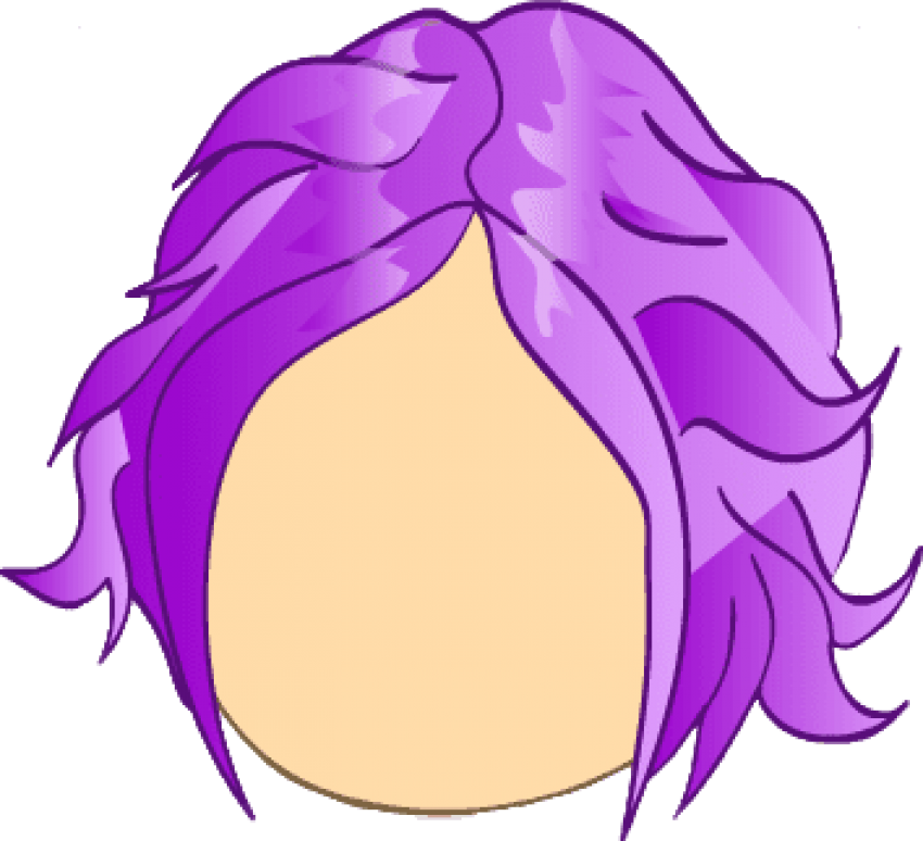 Free Png Purple Shaggy Hair Png (850x774), Png Download