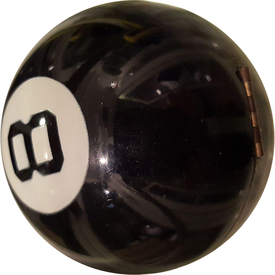 8 Ball Png - Black Polyvore Png (874x874), Png Download