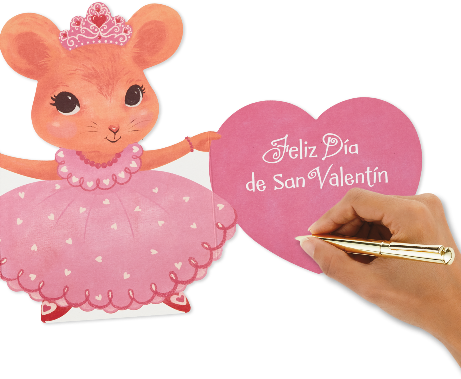Granddaughter My Heart Spanish-language Valentine's - Mouse (1470x1470), Png Download