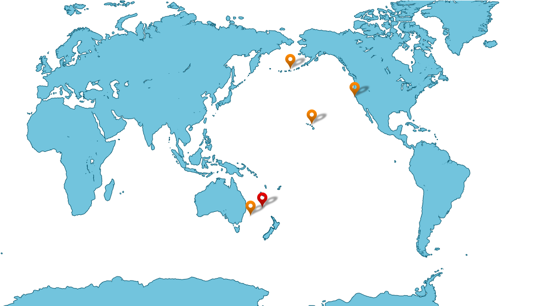 Contact Information - World Map Atlantic Centered (1100x600), Png Download