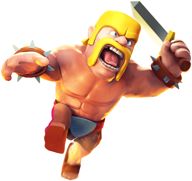 Barbarian - " - Barbaro Clash Of Clans (802x800), Png Download