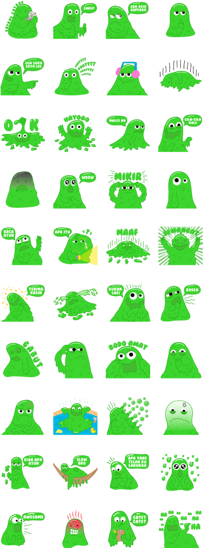 Apo The Green Slime (420x1121), Png Download