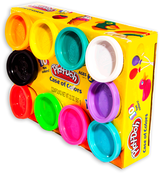 Play Doh® Case Of Colors - Baby Toys (654x654), Png Download