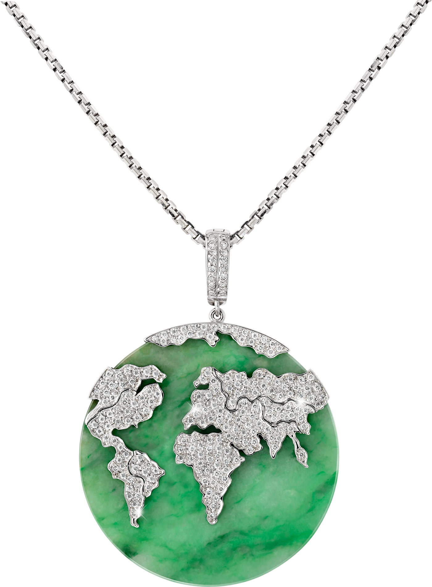 Conqueror Green Globe Pendant - Amee Philips Necklace Png (1400x1904), Png Download