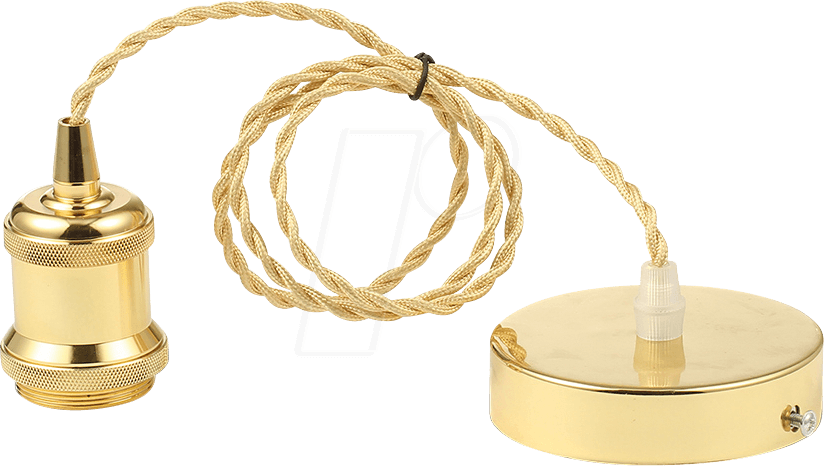 Pendant Light Holder Matt Gold V Tac - Snoerpendel Goud (824x466), Png Download