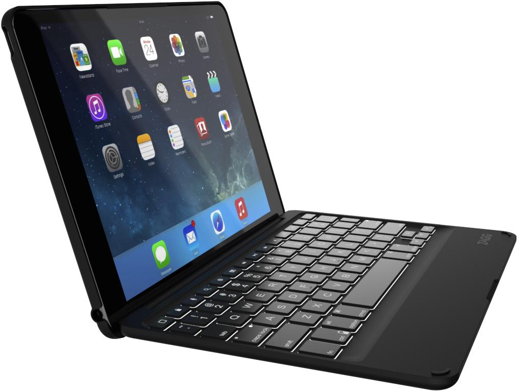 Zagg Folio Ipadair2 Right - Zagg Folio Ipad Air 2 (1159x836), Png Download