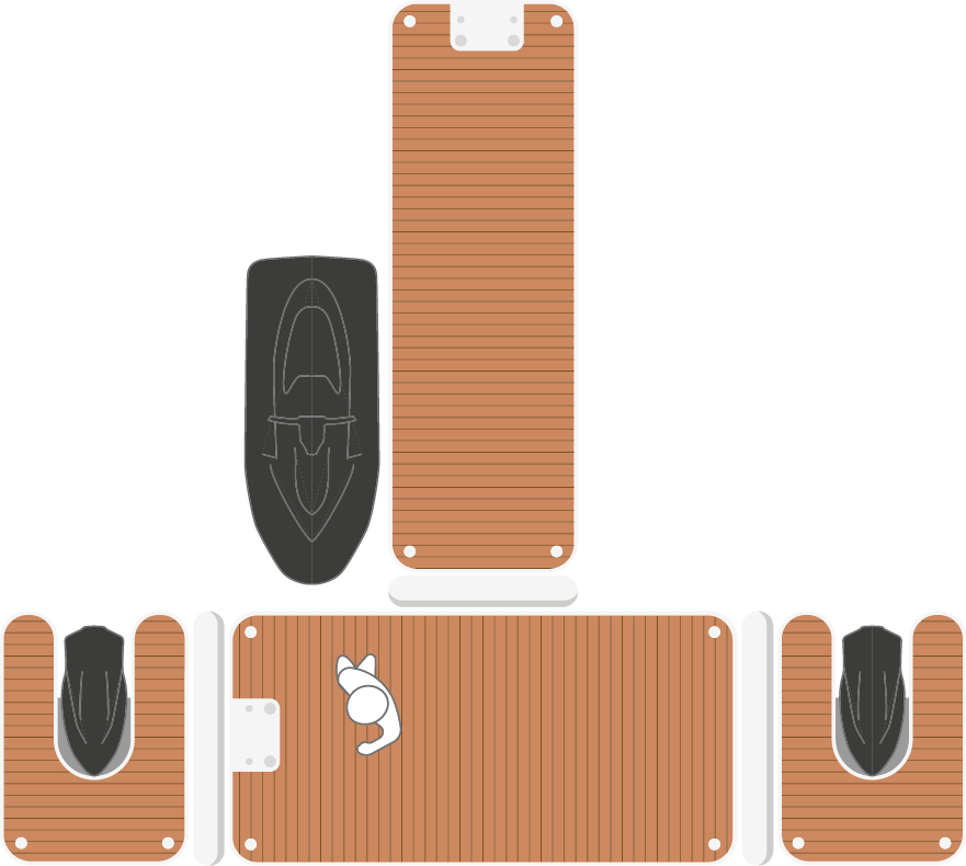 Watersports-dock - Plywood (881x790), Png Download