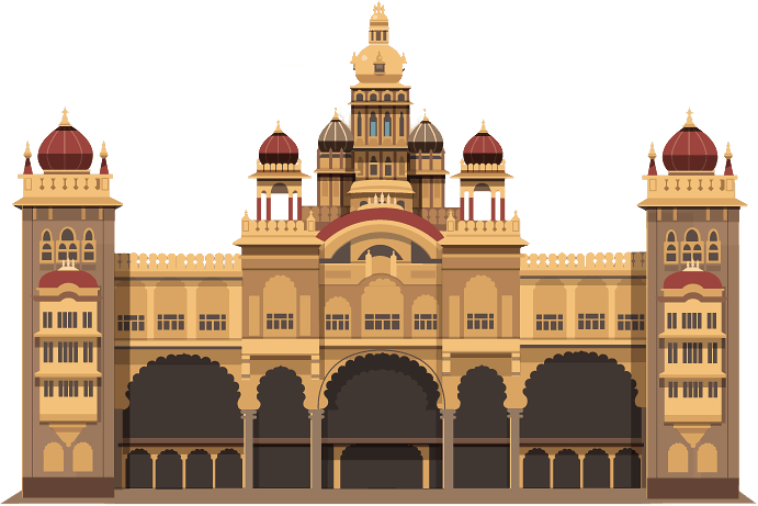 Iol2016 - Mysore Palace Clipart (691x461), Png Download
