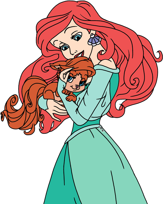 Palace Clipart Cartoon - Ariel And Treasure Color Page (550x690), Png Download