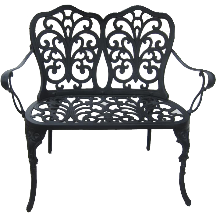 Rustproof Aluminum Outdoor Park Bench Antique Copper, - Скамья Для Сада Белая Купить (775x740), Png Download