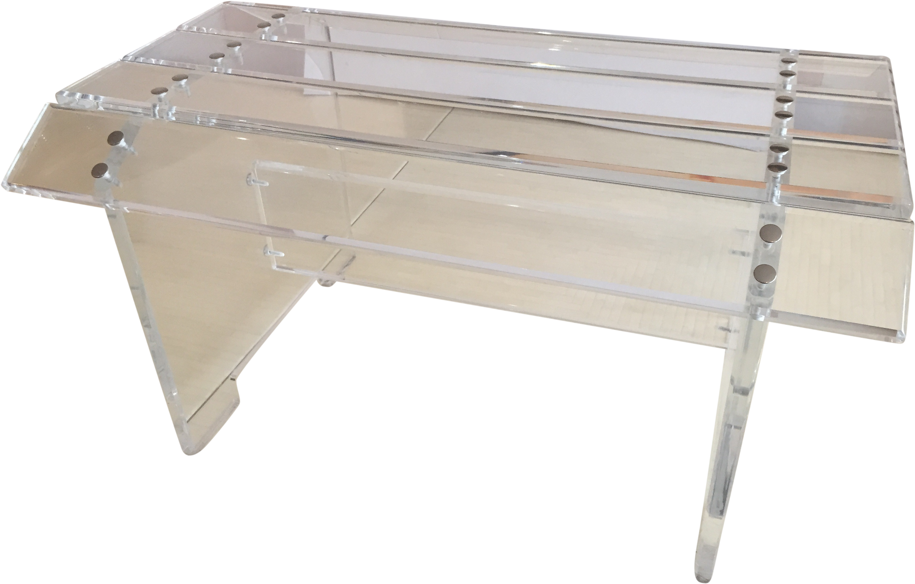 Lucite Plank Park Bench On Chairish - Outdoor Bench (3264x2448), Png Download