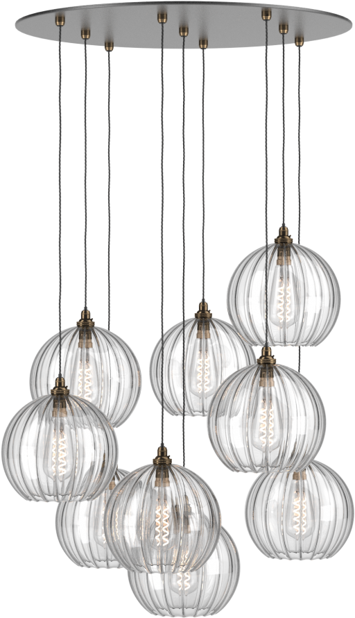 Shampoo Charms Light Fixture Pendants Chandelier Pendant - Globe Cluster Light (800x1000), Png Download