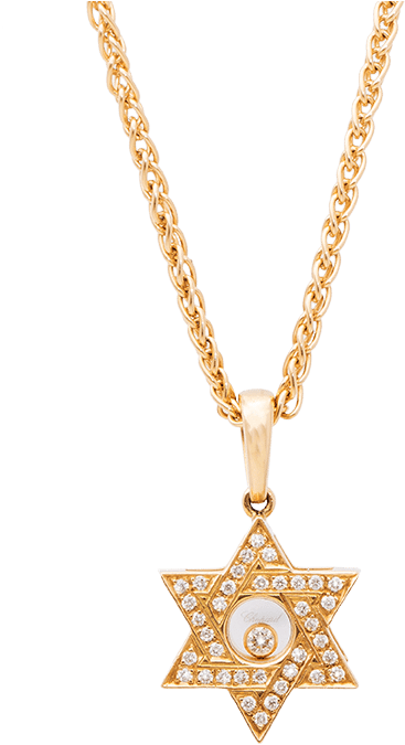 Star Of David Necklace Clipart (730x730), Png Download
