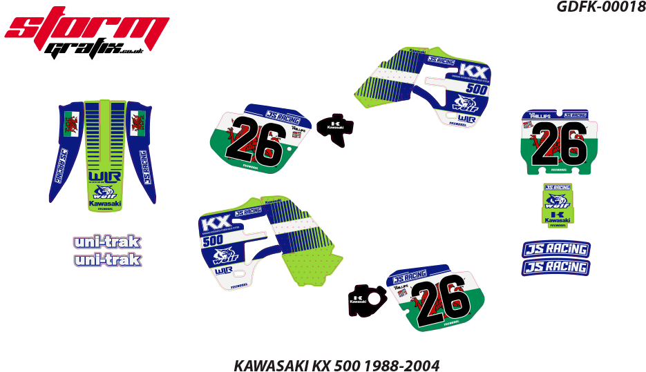 Kawasaki 125 250 1994 Neil Prince Rep - Motorcycle Protective Clothing (950x555), Png Download