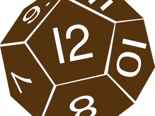 Dungeons Amp Dragons Clipart Vector - D12 Dice Art (640x480), Png Download