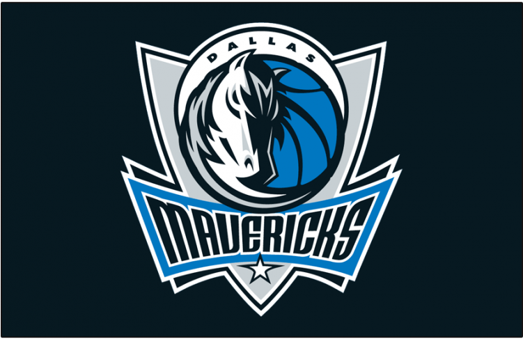 Dallas Mavericks Logos Iron On Stickers And Peel-off - Mavericks Vs Trail Blazers (750x930), Png Download