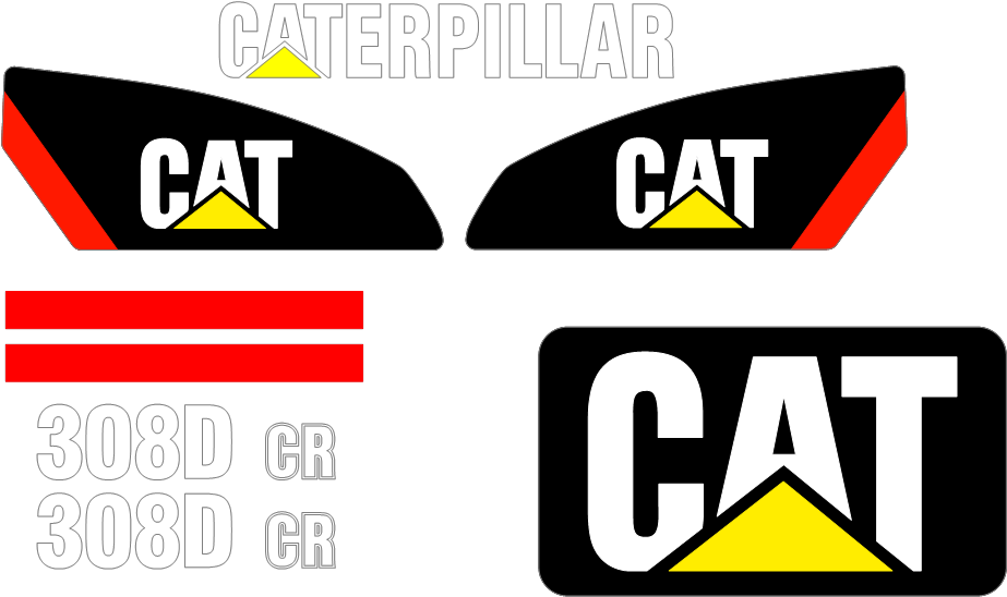 929 X 553 7 - Cat 424d Stickers Logo (929x553), Png Download