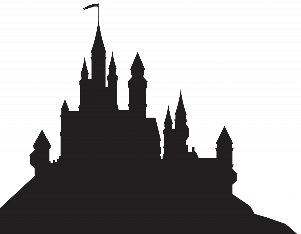 Clipart Castle Disney - Hogwarts Castle Silhouette (1024x799), Png Download
