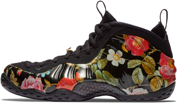 Air Jordan 5 Floral - Air Foamposite One Floral (680x680), Png Download