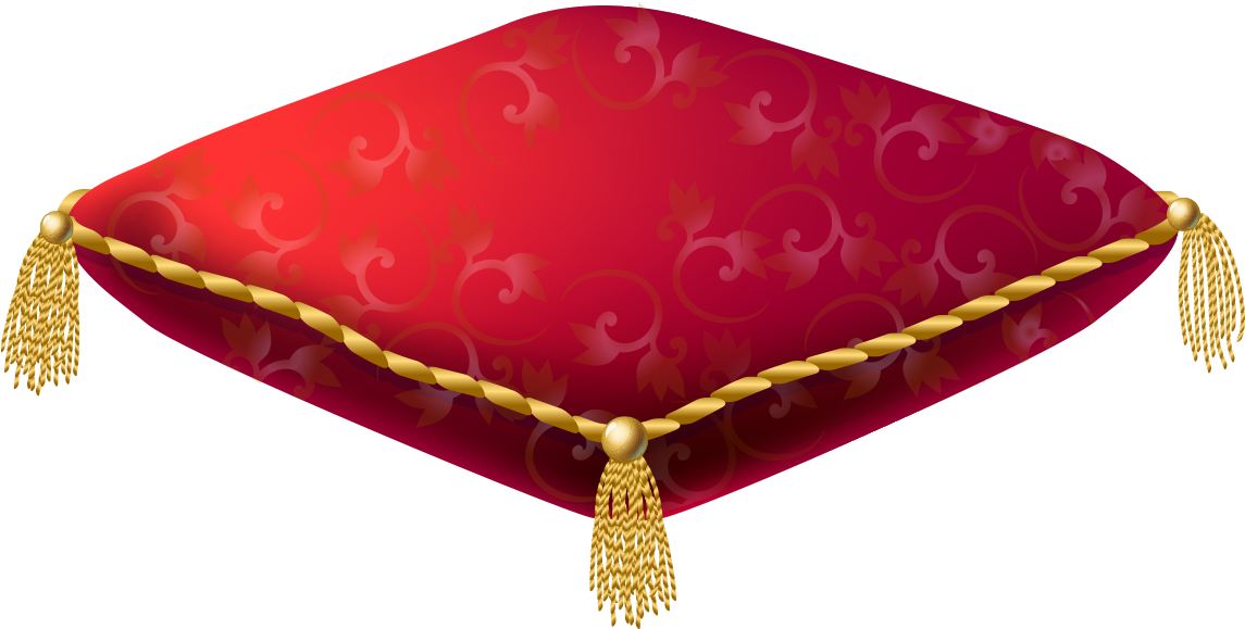 Download - Royal Crown On A Pillow (1231x649), Png Download