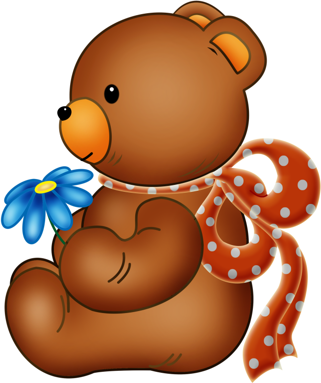 Bear Clipart, Bear Cartoon, Cute Bears, Brown Bear, - Sweet Teddy (670x791), Png Download