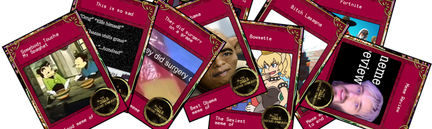 Meme Awards 2018 Crypto Collectibles Erc721 Free Airdrop - Collection (1400x420), Png Download