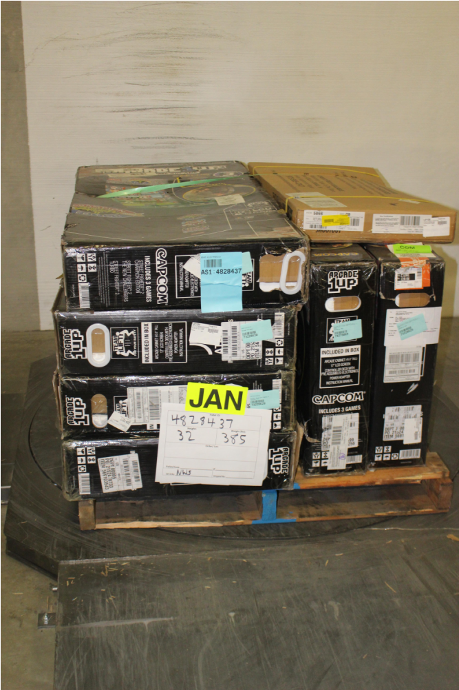 Pallet 6 Pcs Other Customer Returns Arcade 1up - Shelf (1000x1000), Png Download