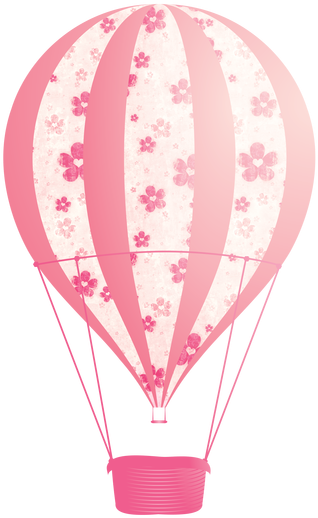 Freebie Pink Balloon - Pink Hot Air Balloon Png (630x630), Png Download