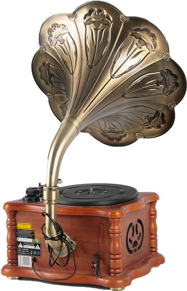 Good Quality Antique Vintage Vinyl Record Player For - Phonograph Gramophone (750x1125), Png Download
