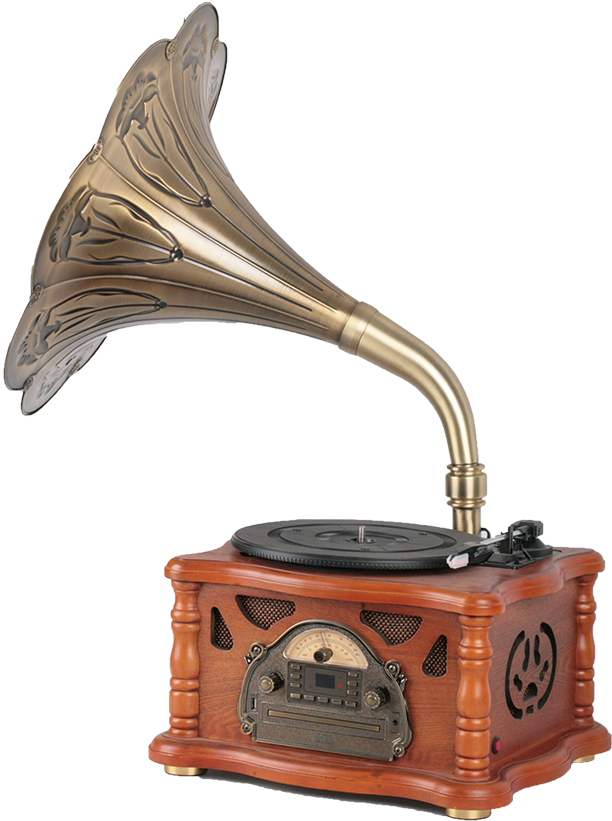Good Quality Antique Vintage Vinyl Record Player For - Vintage Vinyl Player (750x1125), Png Download