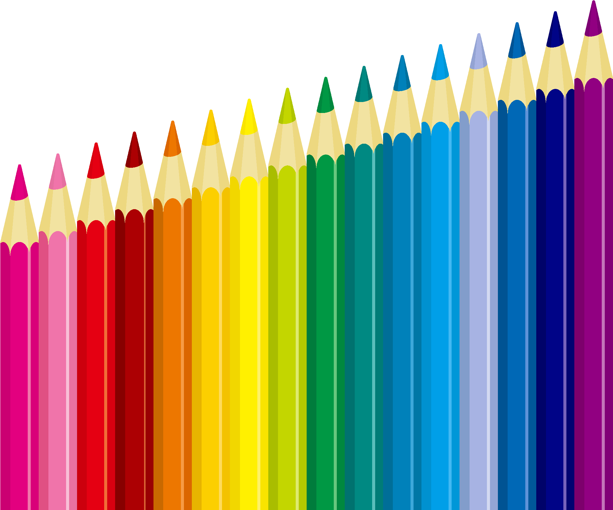 Pencil Colorful Transprent Png Free - Drawing Supplies (2244x1795), Png Download