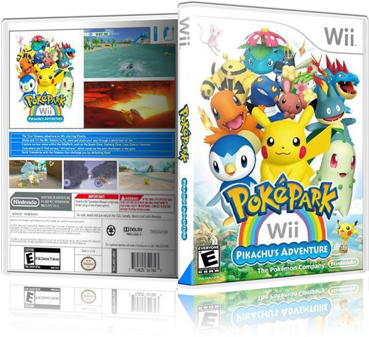 3d Poképark Wii - Pokémon Wii (800x685), Png Download