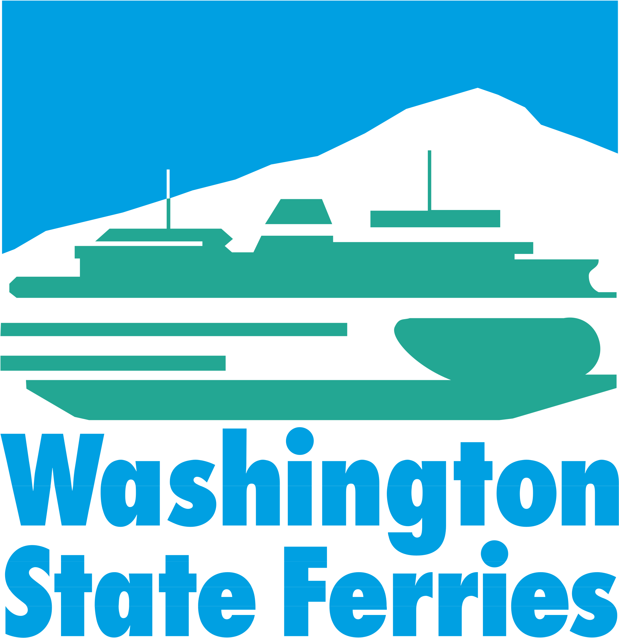 Washington State Ferries Logo Png Transparent - Logo Washington State Ferries (2400x2400), Png Download