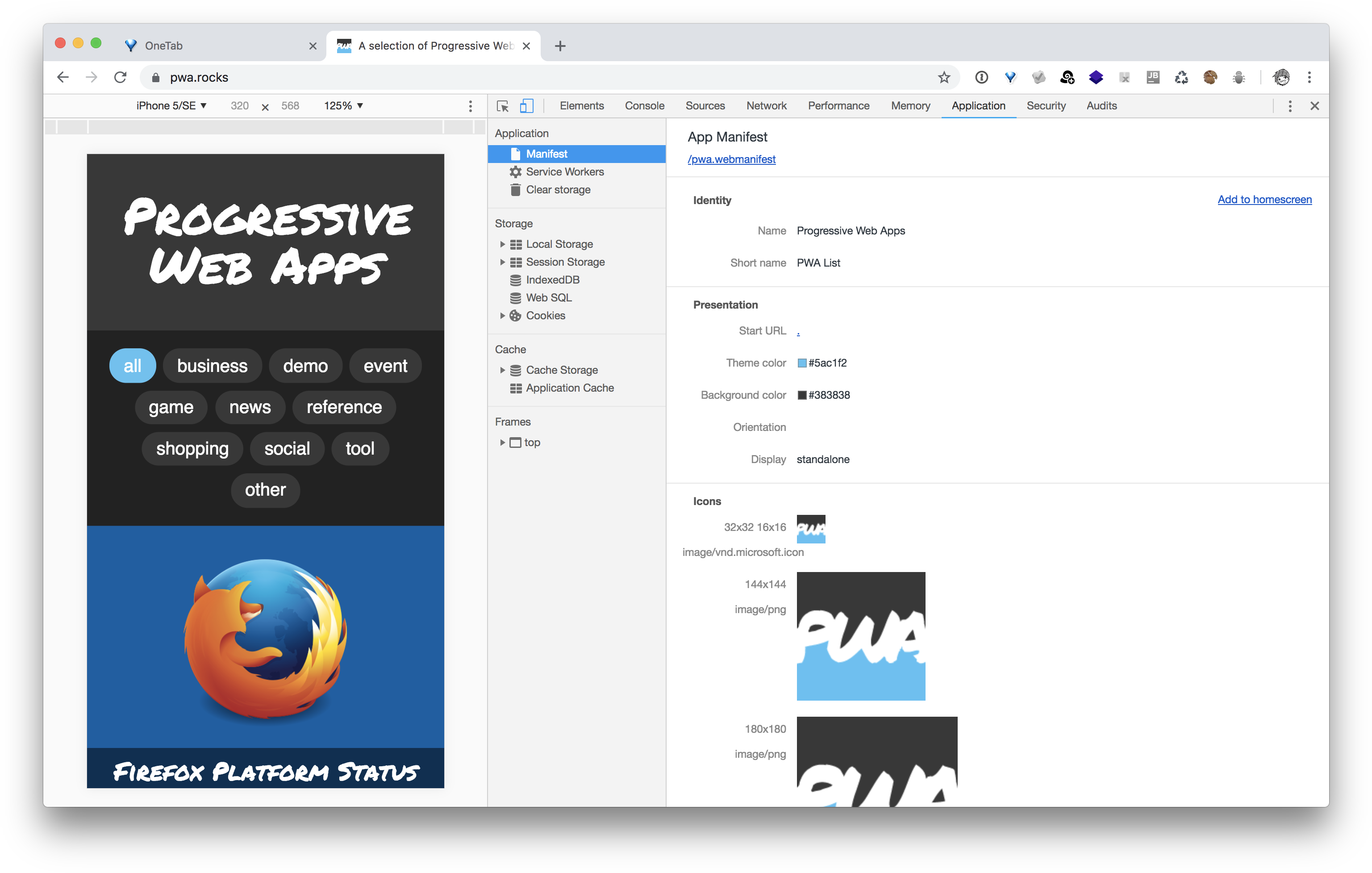 Application Panel In Chrome - Firefox (3104x1978), Png Download